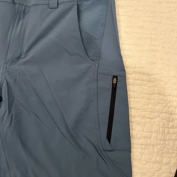 Stio Men's Slate Blue Athletic Shorts - Picture 3 of 9